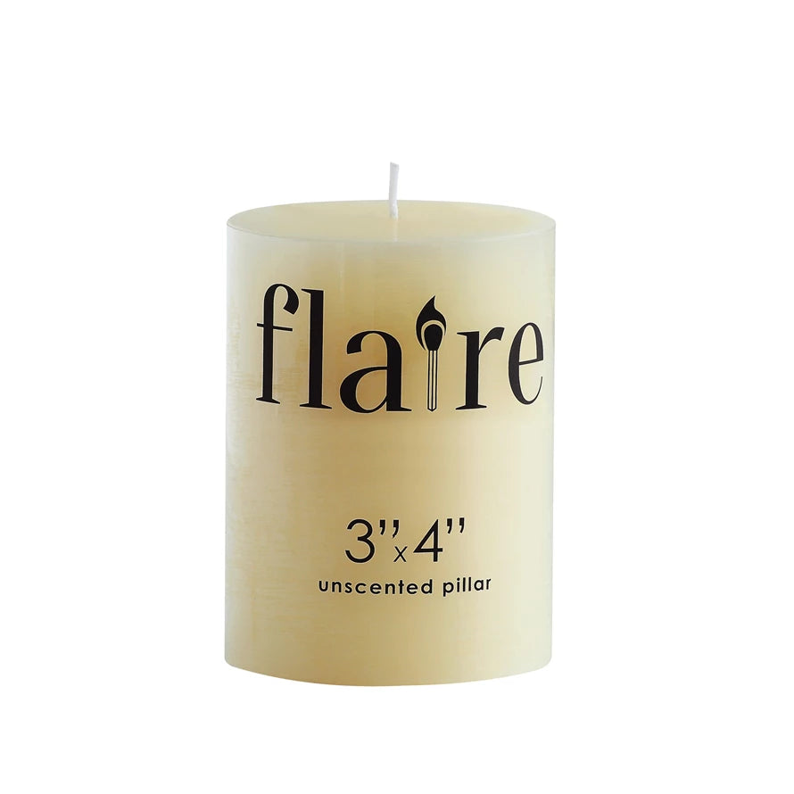 Unscented Pillar Candle