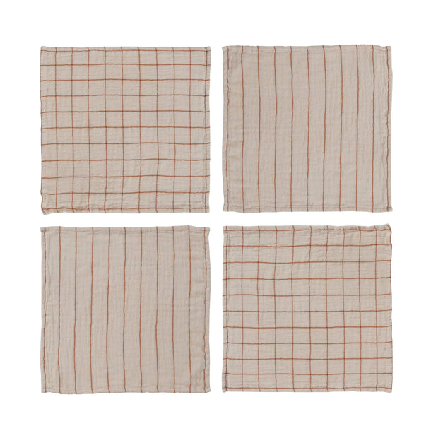 S/4 - Cotton Double Cloth Napkins