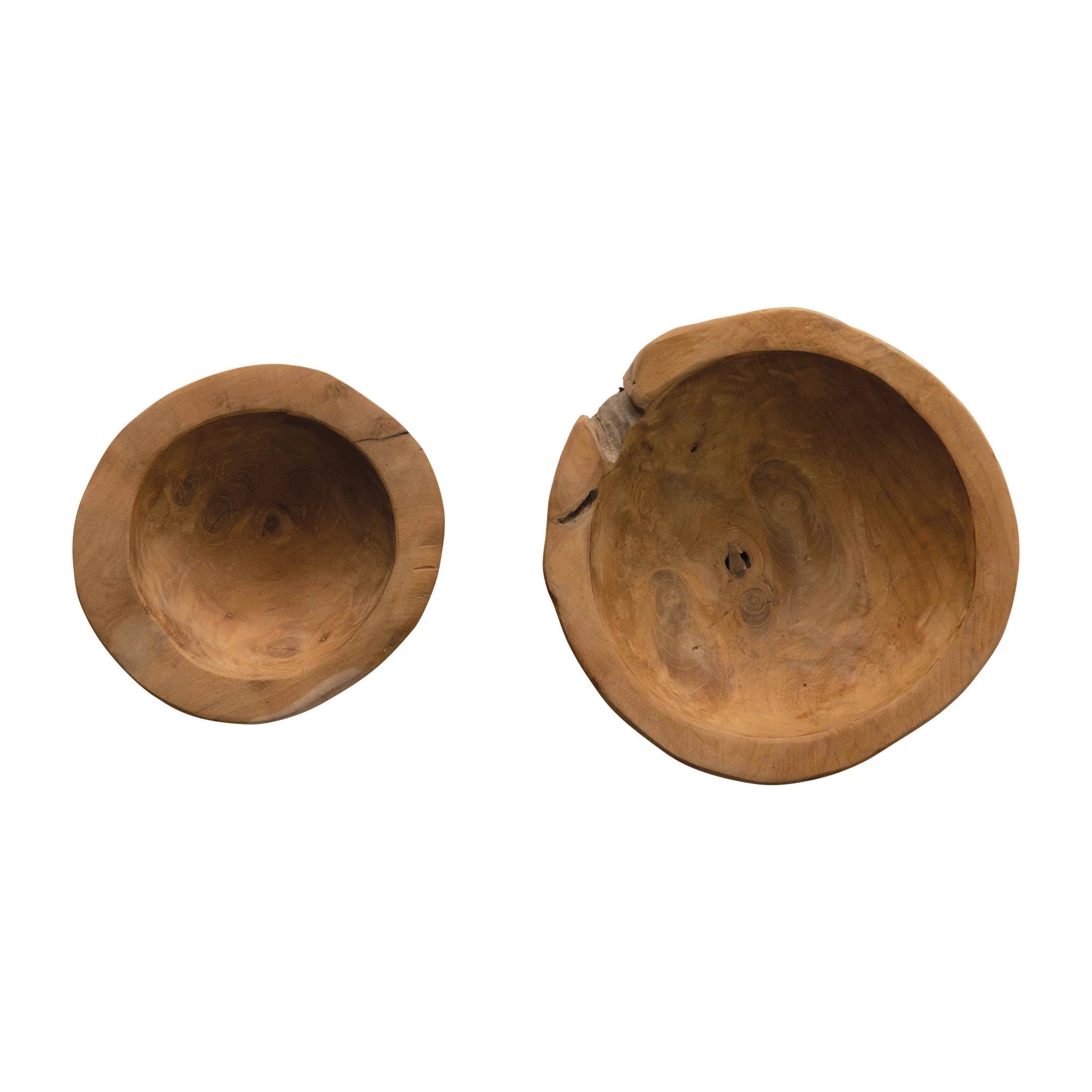 S/2- Teakwood Bowls