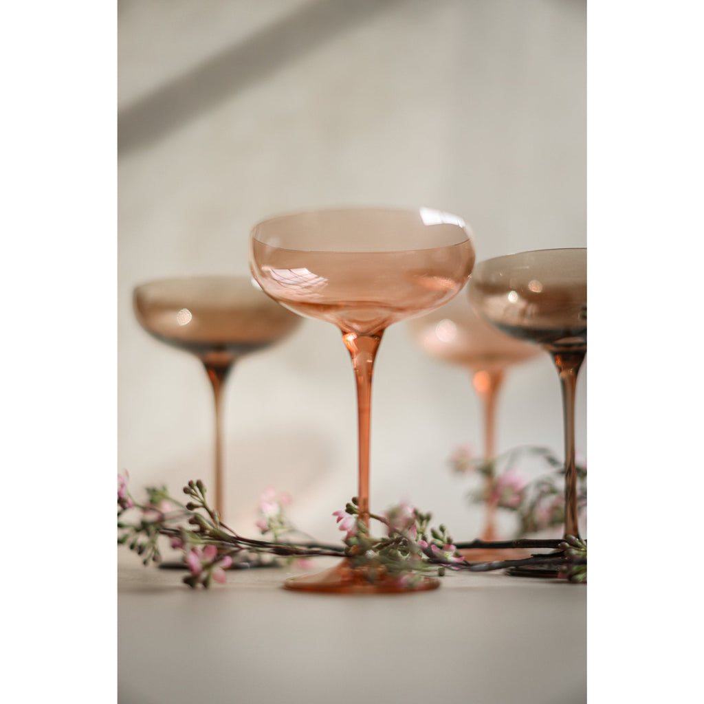 Estelle Estelle Colored Champagne Flute - Set of 2 {Blush Pink