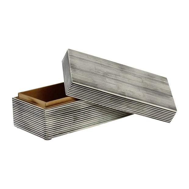 Pinstripe Decorative Box - Large