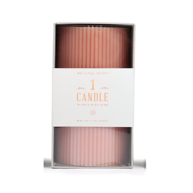 Billie Pillar Candle- Petal