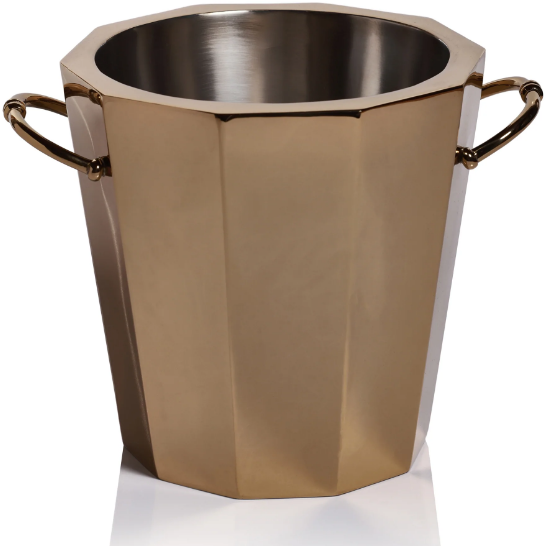 Alessia Double Wall Ice Bucket / Cooler - Gold