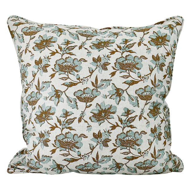 Java Oak Celadon linen cushion 50x50cm