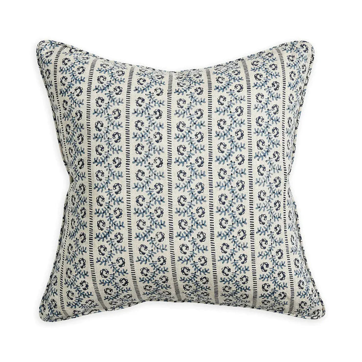 Lucca Azure linen cushion 50x50cm