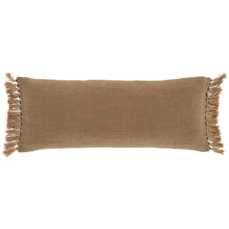Warren Linen Parchment Pillow- 16x40"