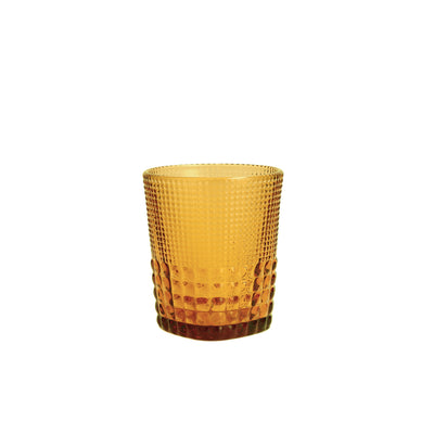Malcolm Amber Double Old Fashioned Glass - Small