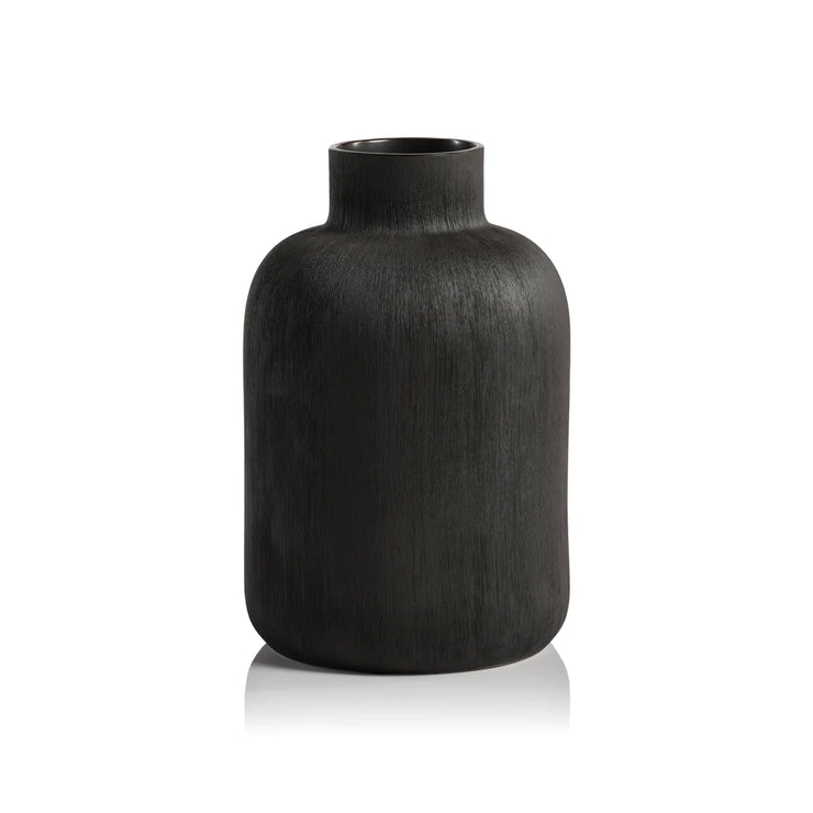 Tall Sugi Porcelain Vase - Black