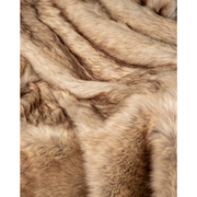 Timber Faux Wolf Throw