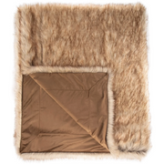 Timber Faux Wolf Throw