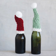 Fabric Knit Hat Bottle Topper
